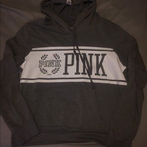 Gray pullover hoodie